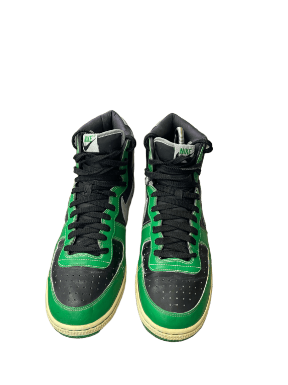 NIKE ΨΗΛΑ SNEAKERS RETRO ΜΑΥΡΟ ΠΡΑΣΙΝΟ ΓΚΡΙ UNISEX PRE OWNED EU 44