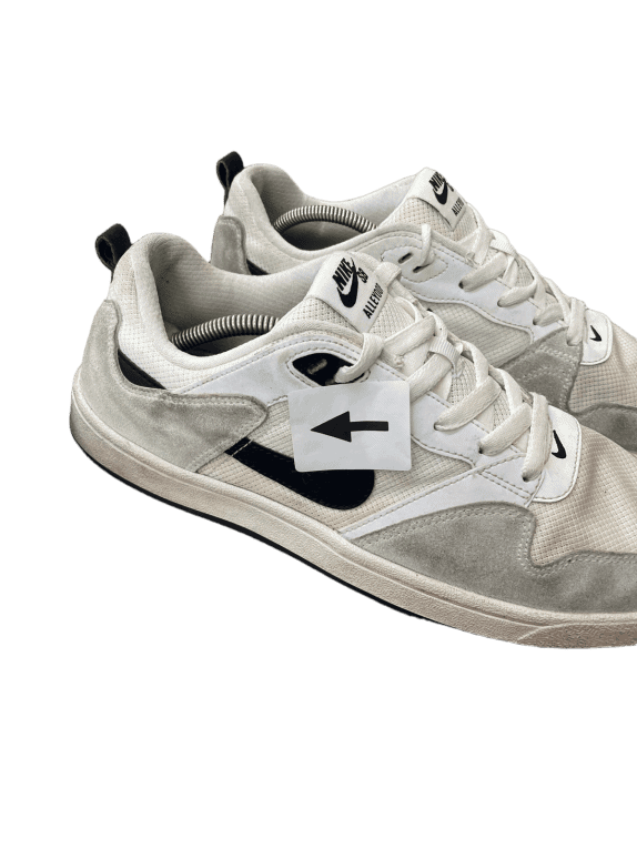 NIKE SB ALLEYOOP SNEAKERS SKATE OFF WHITE UOMO PRE OWNED EU 44