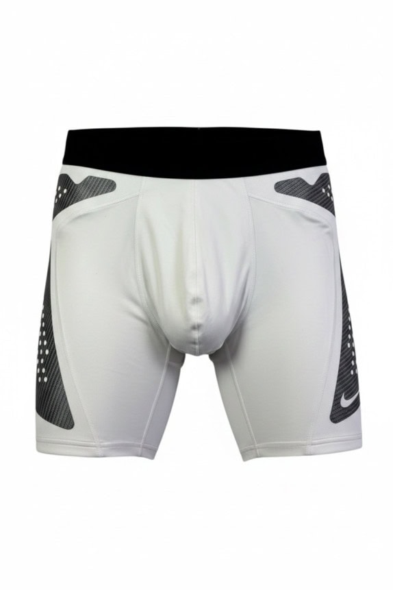 NIKE SHORTS LEGGINGS SPORTY WHITE MEN PRE OWNED L