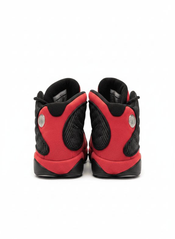 NIKE AIR JORDAN 13 RETRO BRED SNEAKERS NERE ROSSE UOMO PRE OWNED EU 40.5