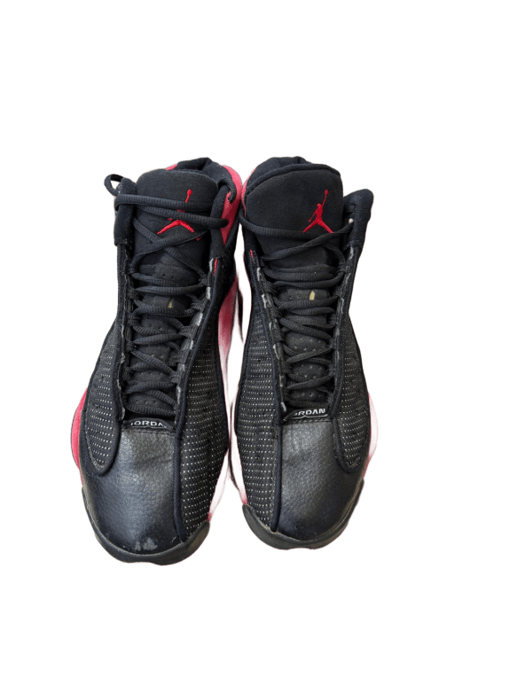 NIKE AIR JORDAN 13 RETRO BRED SNEAKERS NERE ROSSE UOMO PRE OWNED EU 40.5