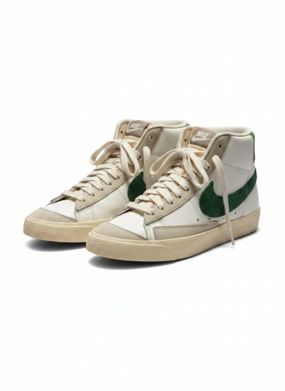 90s NIKE SNEAKER VINTAGE OFF WHITE MEN PRE OWNED 37.5