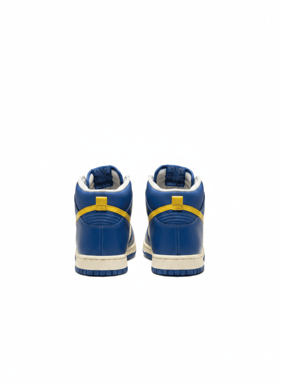 NIKE SNEAKERS RETRO BLUE YELLOW MEN PRE OWNED EU 46