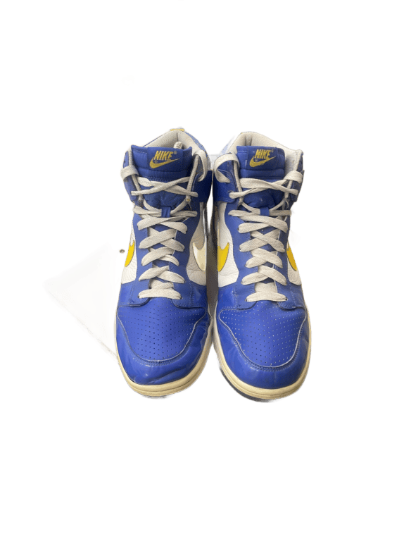 NIKE SNEAKERS RETRO BLUE YELLOW MEN PRE OWNED EU 46