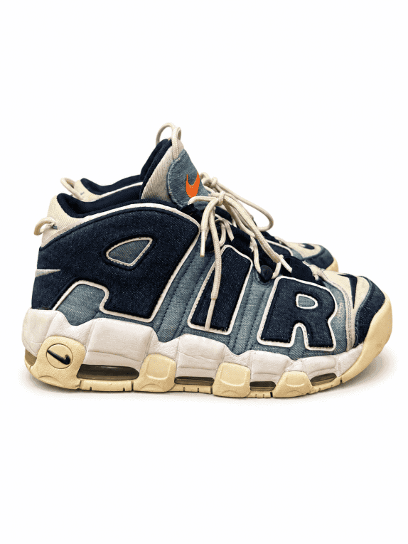 Nike Air More Uptempo 96 Denim 2019 SNEAKERS STREETWEAR ΜΠΛΕ ΑΝΤΡΙΚΟ PRE OWNED EU 42.5