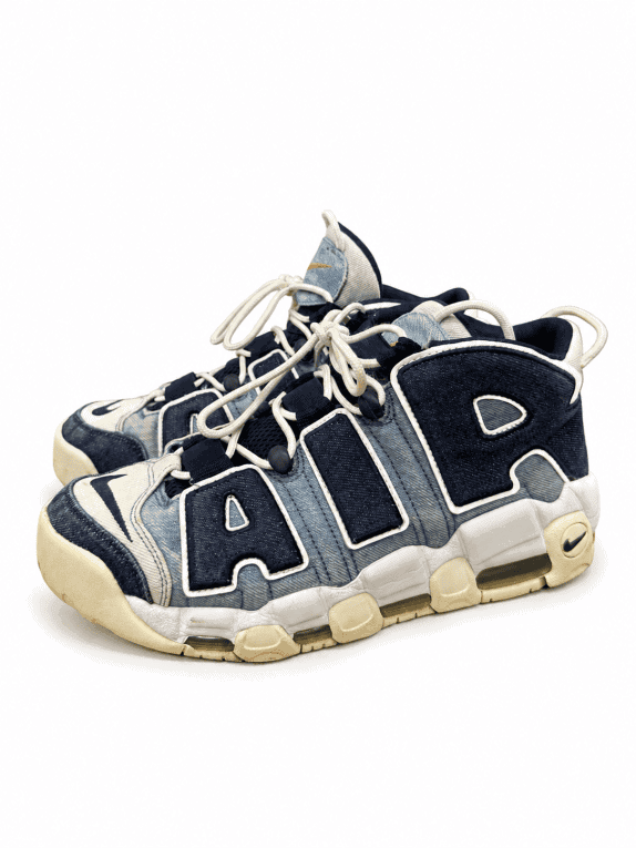 Nike Air More Uptempo 96 Denim 2019 SNEAKERS STREETWEAR ΜΠΛΕ ΑΝΤΡΙΚΟ PRE OWNED EU 42.5