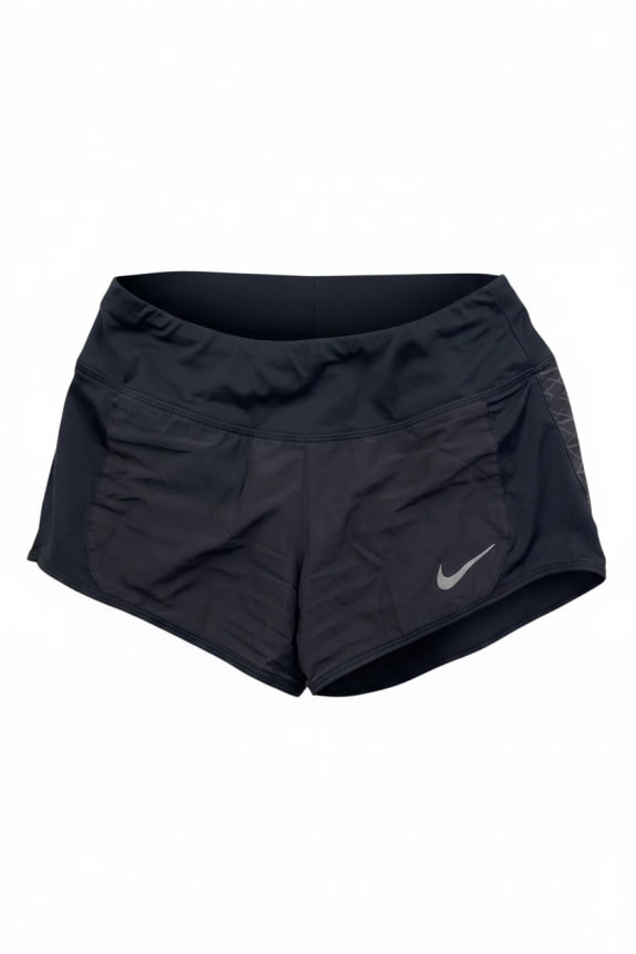 NIKE Pantaloncini da corsa Dri-Fit con logo riflettente Nero UNISEX XS
