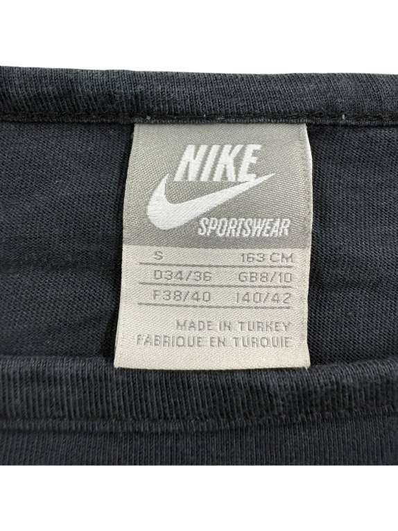 NIKE Sportswear T-Shirt Casual Logo Μαύρο Γυναικείο S