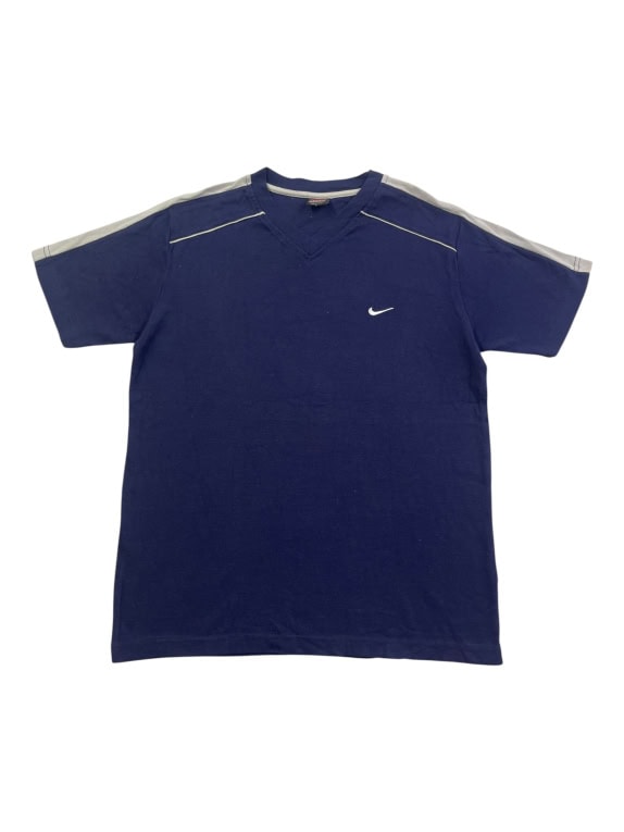 NIKE T-SHIRT 90s EMBROIDERED LOGO ΜΠΛΕ UNISEX L