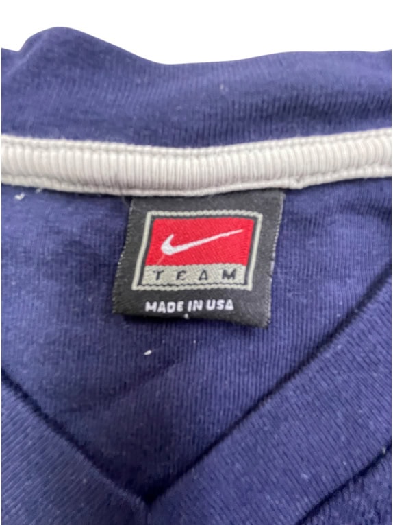NIKE T-SHIRT 90s EMBROIDERED LOGO ΜΠΛΕ UNISEX L