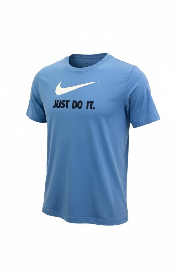 NIKE T-SHIRT ATHLETIC LOGO PRINT "JUST DO IT" ΣΙΕΛ UNISEX M