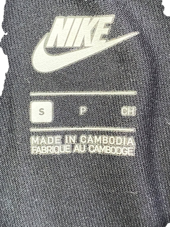 NIKE T-SHIRT BASIC CON LOGO SWOOSH RICAMATO NERO UNISEX S