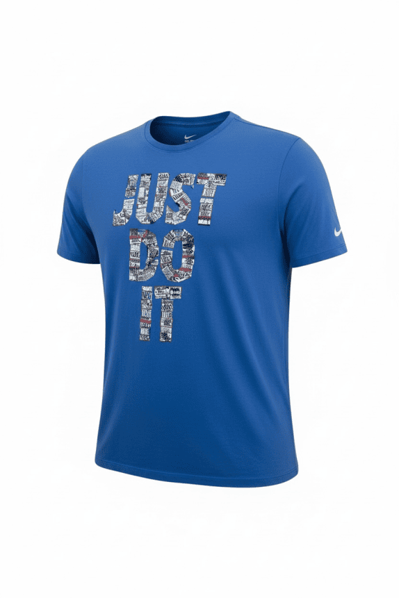 NIKE T-SHIRT CASUAL JUST DO IT ΜΠΛΕ ΑΝΔΡΙΚΟ XL