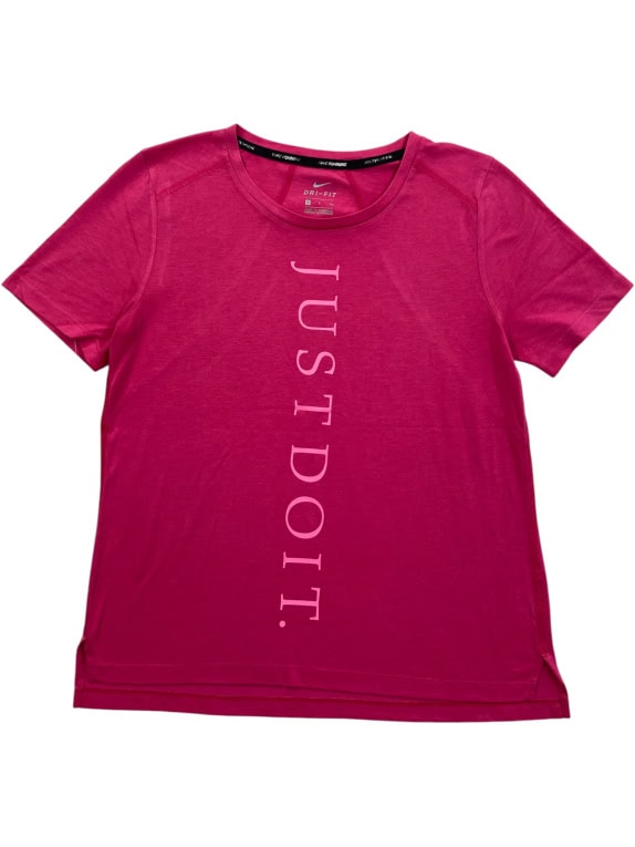 NIKE T-SHIRT DRI-FIT JUST DO IT fucsia da donna S