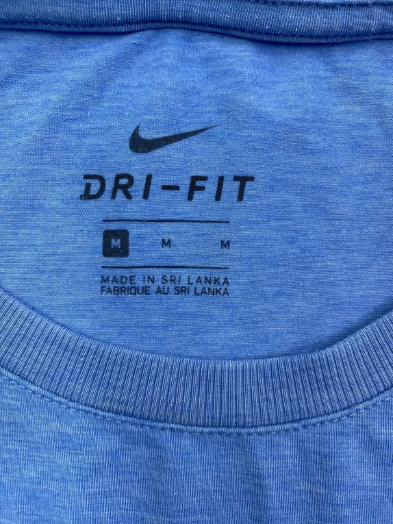 NIKE T-SHIRT DRI-FIT LOGO ΜΠΛΕ ΑΝΔΡΙΚΟ M