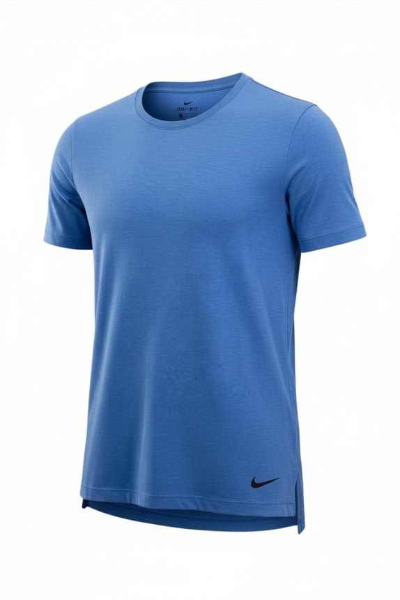 NIKE T-SHIRT DRI-FIT LOGO ΜΠΛΕ ΑΝΔΡΙΚΟ M