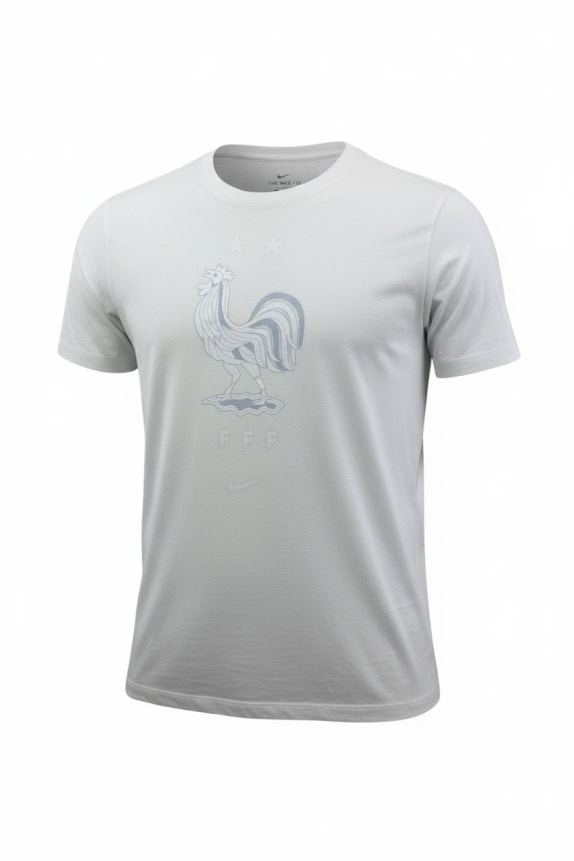 NIKE T-shirt Francia FFF Gallo Bianco Uomo XL