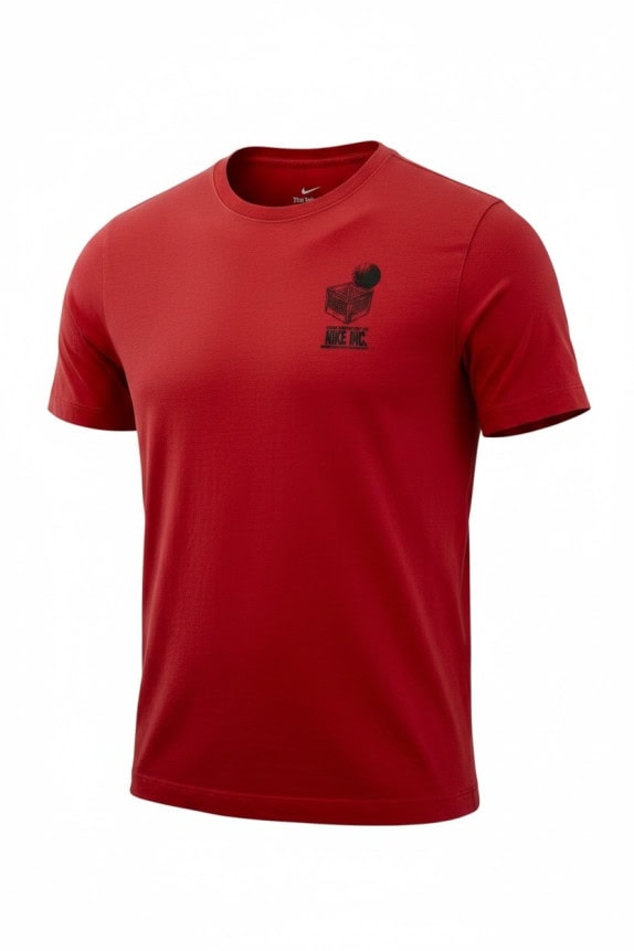 NIKE T SHIRT GRAPHIC RED MENS PRE OWNED S