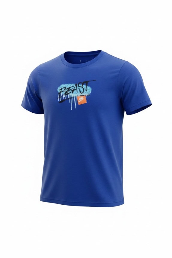 NIKE T SHIRT GRAPHIC BLU UOMO PRE OWNED S