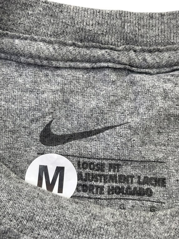 NIKE T SHIRT MINIMAL GRIGIO UOMO PRE OWNED M