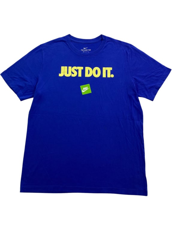 NIKE T-SHIRT "JUST DO IT" ΜΠΛΕ ΑΝΔΡΙΚΟ L