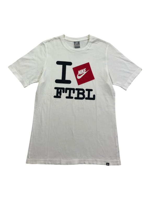 NIKE T-SHIRT SPORTSWEAR "I LOVE FTBL" ΛΕΥΚΟ ΑΝΔΡΙΚΟ M