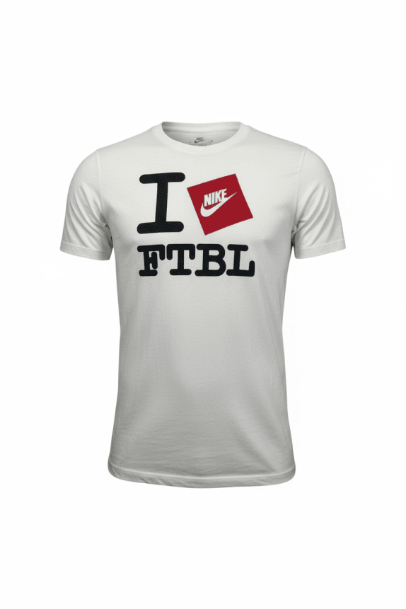 NIKE T-SHIRT SPORTSWEAR "I LOVE FTBL" ΛΕΥΚΟ ΑΝΔΡΙΚΟ M