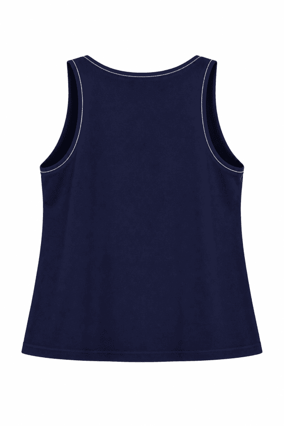 90s NIKE TANK TOP MINIMAL NAVY UNISEX PRE OWNED M