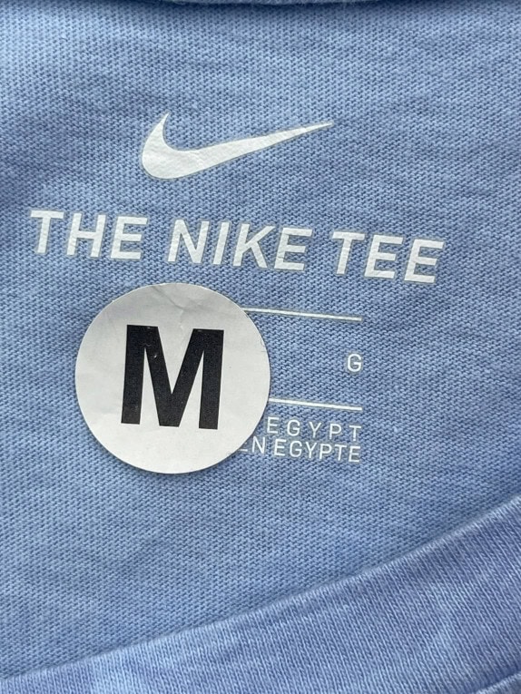 NIKE T SHIRT GRAPHIC LIGHT BLUE UOMO PRE OWNED M