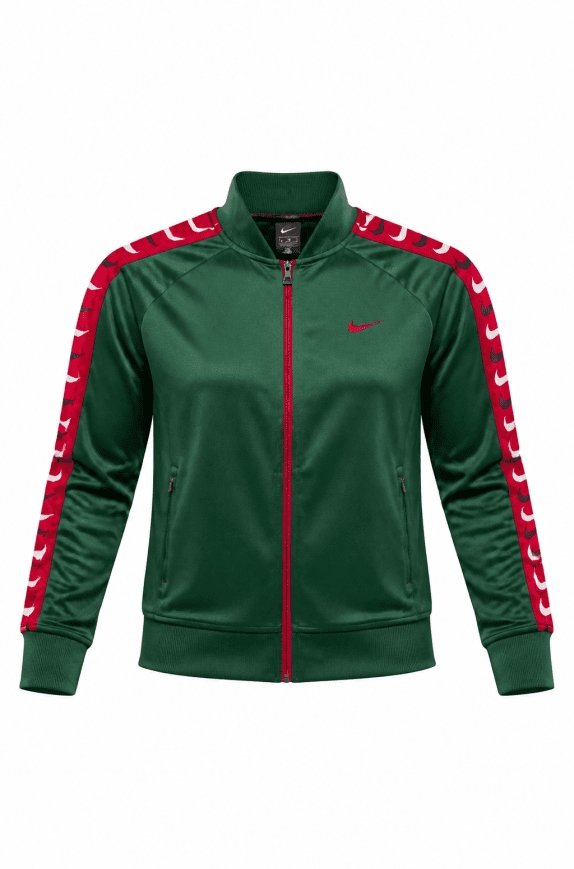 NIKE TRACK JACKET ATHLETIC GREEN RED UOMO PRE OWNED L