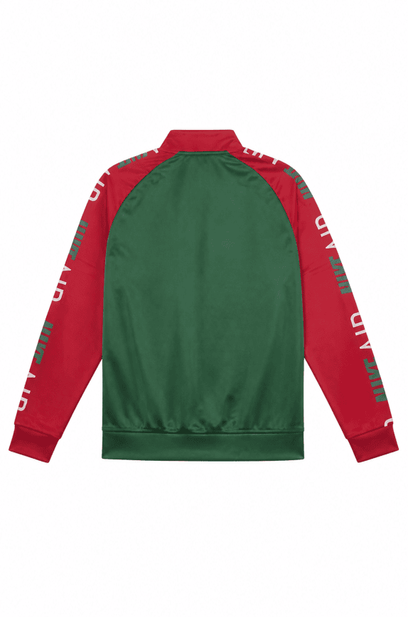 NIKE TRACK JACKET ATHLETIC ΠΡΑΣΙΝΟ ΚΟΚΚΙΝΟ ΑΝΤΡΙΚΟ PRE OWNED XL