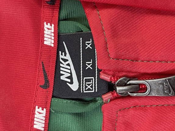 NIKE TRACK JACKET ATHLETIC ΠΡΑΣΙΝΟ ΚΟΚΚΙΝΟ ΑΝΤΡΙΚΟ PRE OWNED XL