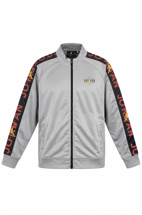 NIKE JORDAN TRACK JACKET CLASSIC GREY MEN PRE OWNED XL