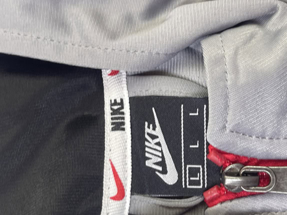 NIKE TRACK JACKET LOGO GREY ΑΝΤΡΙΚΟ PRE OWNED L