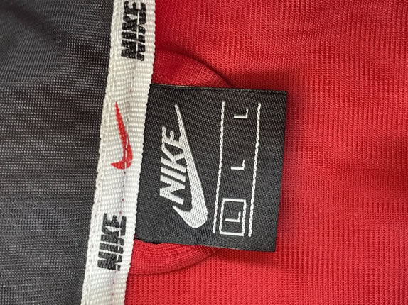 NIKE TRACK JACKET LOGO RED ΑΝΤΡΙΚΟ PRE OWNED L
