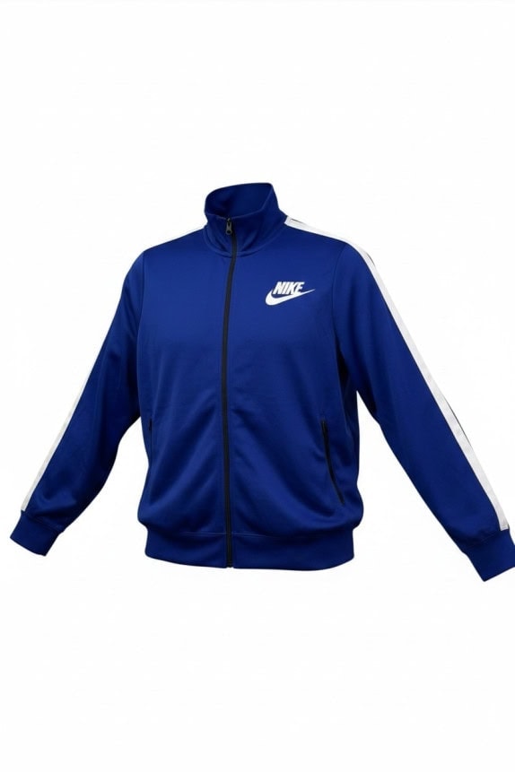 NIKE TRACK JACKET SPORTSWEAR BLUE MENS PRE OWNED