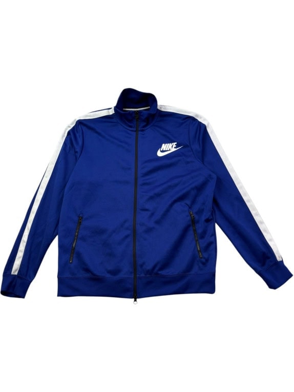 NIKE TRACK JACKET SPORTSWEAR BLUE MENS PRE OWNED