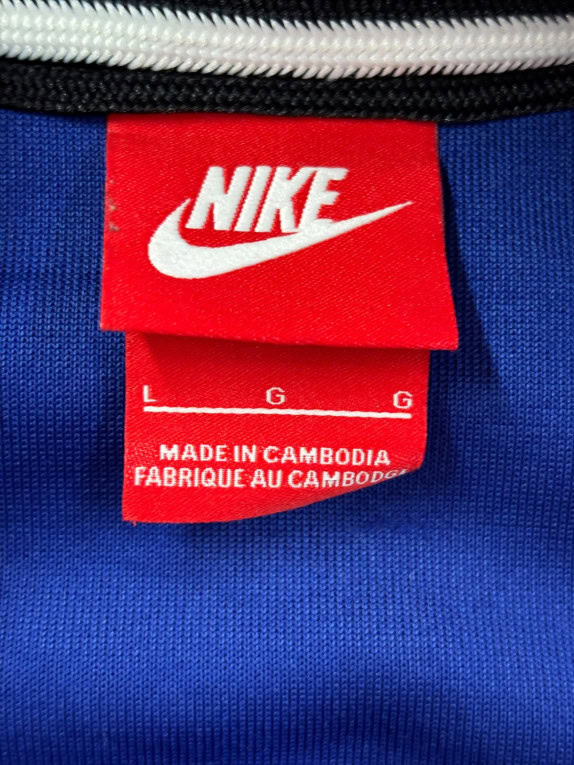 NIKE TRACK JACKET SPORTSWEAR BLUE MENS PRE OWNED