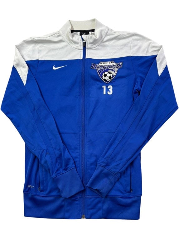 NIKE TRACK JACKET SPORTSWEAR ΜΠΛΕ ΛΕΥΚΟ UNISEX PRE OWNED S