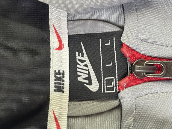 NIKE TRACK JACKET SPORTY GREY ΑΝΤΡΙΚΟ PRE OWNED L