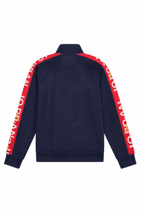 JORDAN TRACK JACKET SPORTY NAVY RED MEN PRE OWNED L