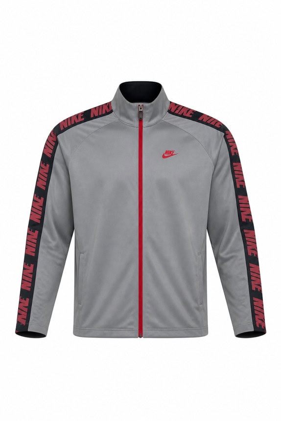 NIKE TRACK JACKET STREETWEAR GREY MEN PRE OWNED XXL