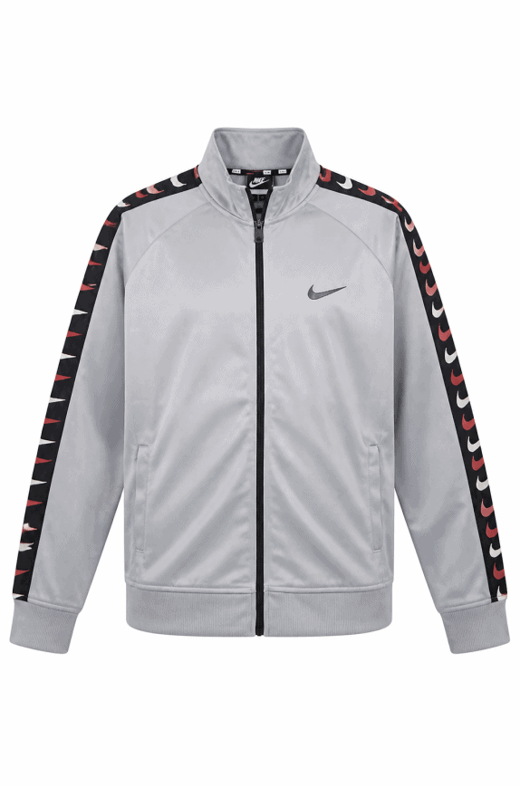 NIKE TRACK JACKET STREETWEAR GREY MEN PRE OWNED M
