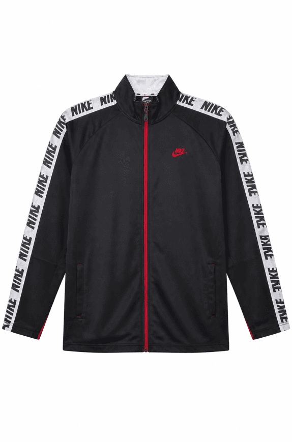 NIKE TRACK JACKET STREETWEAR BLACK MEN PRE OWNED 4XL