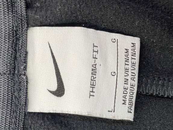 NIKE PANTALONI TRACK ATHLETIC NERI UNISEX PRE OWNED L