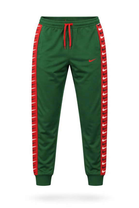NIKE TRACK PANTS SPORTSWEAR GREEN RED ΑΝΤΡΙΚΟ PRE OWNED L