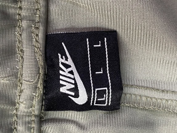 NIKE TRACK PANTS SPORTY KHAKI MEN PRE OWNED L