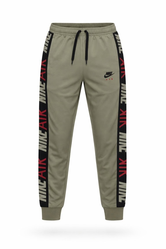 NIKE TRACK PANTS SPORTY KHAKI UOMO PRE OWNED L