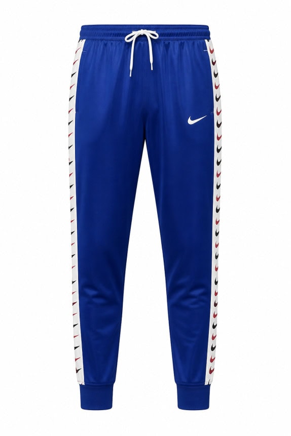 NIKE TRACK PANTS STREETWEAR BLUE MEN PRE OWNED XXL