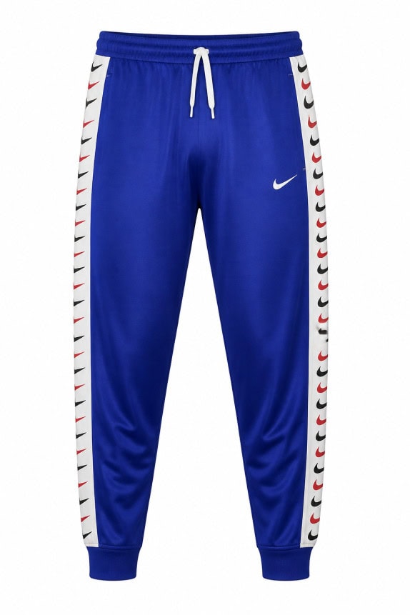 NIKE TRACK PANTS STREETWEAR BLUE MEN PRE OWNED XXL